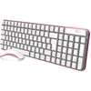 Qware Clavier Sans Fil + Souris Waterford Azerty Rose (pcb-258pk)