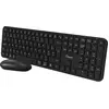 Qware Clavier Sans Fil + Souris Eastbourne Azerty Noir (qw Pcb-368bl)