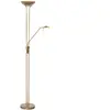 4 jaar garantie op LED - HighLight vloerlamp leeslamp New Luna - brons...