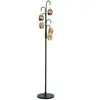 Highlight - Vloerlamp Golden Egg 5 lichts H 166 cm amber-zwart