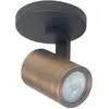 Highlight Opbouwspot Aston Zwart|Brons Metaal Rond GU10 1-voudig   10cm