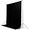 Caruba Film de fond 2x3m noir (200 cm, 300 cm), Fond de studio, Noir