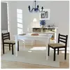 vidaXL Chaises à manger lot de 2 marron hévéa solide et velours