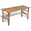 vidaXL Banc de jardin pliable 118 cm Bambou