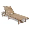 vidaXL Chaise longue Bambou