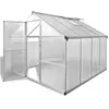 vidaXL Serre renforcée en aluminium avec cadre de base 6,05 m²