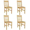 vidaXL Chaises à manger lot de 4 bois de pin