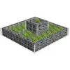 vidaXL Jardinière en gabion Acier galvanisé 120x120x20 cm