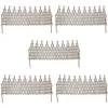 vidaXL Clôture en treillis de saule 5 pcs