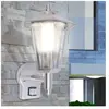 vidaXL Lampe murale extérieure avec capteur Acier inoxydable