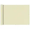 vidaXL Écran de balcon en tissu Oxford 75x600 cm Crème