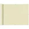vidaXL Écran de balcon en tissu Oxford 90x400 cm Crème