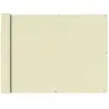 vidaXL Écran de balcon en tissu Oxford 90x600 cm Crème