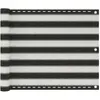 vidaXL Écran de balcon en PEHD 75 x 600 cm Anthracite et blanc