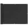 vidaXL Écran de balcon en tissu Oxford anthracite de 90x400 cm