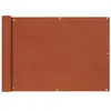 vidaXL Écran de balcon en tissu Oxford 75x400 cm Ocre marron