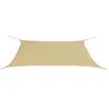 vidaXL Voile de parasol tissu oxford rectangulaire 4x6 m beige
