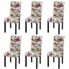 vidaXL Chaises à manger lot de 6 multicolore tissu