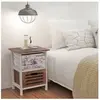 vidaXL Tables de chevet 2 pcs en bois
