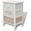 vidaXL Armoire de rangement en style français 3 tiroirs Bois