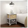 vidaXL Table de chevet 2 pcs Bois