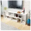 vidaXL Meuble TV double en forme de L Blanc