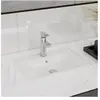 vidaXL Vasque à trou de trop-plein/robinet céramique pour salle de bai...
