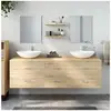 vidaXL Ensemble de meubles salle de bain 5 pcs chêne bois d'ingénierie