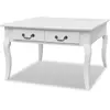 vidaXL Table basse avec 4 tiroirs Blanc