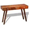 vidaXL Table console avec 3 tiroirs 76 cm Bois massif de Sesham