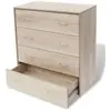 vidaXL Buffet avec 4 tiroirs 60 x 30,5 x 71 cm Couleur de chêne