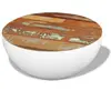 vidaXL Table basse Forme de bol Bois de récupération massif 60x60x30cm