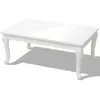 vidaXL Table basse 100 x 60 x 42 cm Laquée Blanc