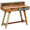 vidaXL Bureau Bois de récupération massif