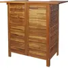 vidaXL Table de bar 110 x 50 x 105 cm Bois d'acacia massif