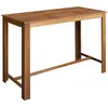 vidaXL Table de bar Bois d'acacia solide 150 x 70 x 105 cm