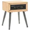 vidaXL Table de chevet Bois de sapin massif 43 x 38 x 50 cm