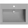 vidaXL Lavabo en granit 600 x 450 x 120 mm Gris