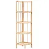 vidaXL Étagère d'angle bois de cèdre 27 x 27 x 110 cm