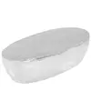 vidaXL Table basse martelée Argenté 100 x 50 x 28 cm Aluminium