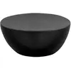 vidaXL Table basse Aluminium martelé 70 x 30 cm Noir