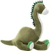 vidaXL Knuffel dinosaurus brontosaurus pluche groen
