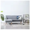 vidaXL Canapé d'angle revêtement en tissu 171,5x138x81,5 cm gris clair