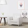 vidaXL Fauteuil Blanc Similicuir
