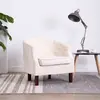 vidaXL Fauteuil Beige Tissu