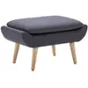 vidaXL Repose-pied Tapisserie en tissu 73 x 43 x 42 cm Gris foncé