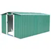 vidaXL Abri de jardin 257x392x181 cm Métal Vert
