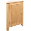 vidaXL Armoire d'angle 59 x 45 x 80 cm Bois de chêne massif