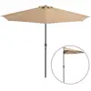 vidaXL Parasol de balcon avec mât en aluminium Taupe 300x155 cm Demi