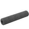 vidaXL Grillage Acier avec revêtement en PVC 25x0,75 m Gris